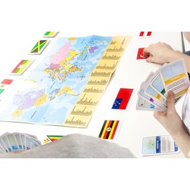 Tactic Games US Flags of The World Family Card Game - Educational & Fun - Play & Learn About Flags, Nations & Geography
