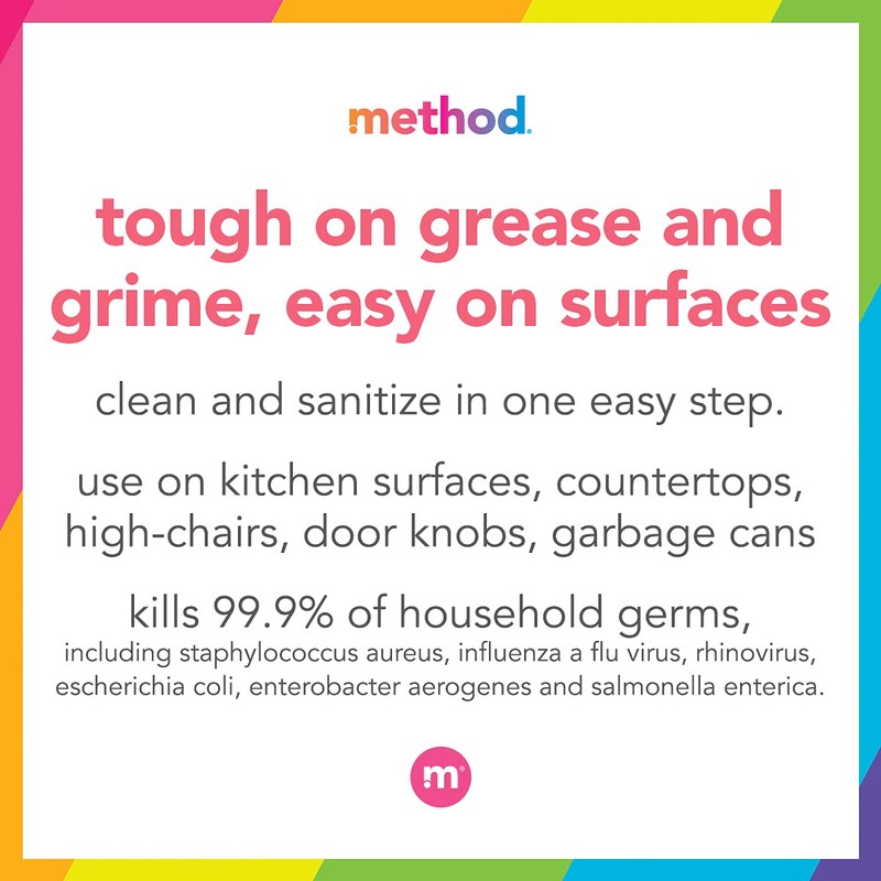Method Antibacterial All-Purpose Cleaner Spray, Citron, Kills 99.9% of Household