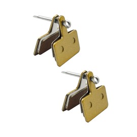 2 Pairs E-Bike Front&Rear Brake Pads Fits for Ridstar Q20 MINI / H20 / Q20 Lite Electric Bike Accessories (Yellow)