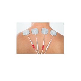 PREMU 12ps WHITE CLOTH ELECTRODE 1.5" x 1.5" for Twin Stim Plus EMS UNIT 2nd Edition