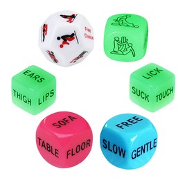 Funny Date Night Dice for Couples Valentine's Day Gift for Women Men Decider Dice Couple Game Dice for Girlfriend Boyfriend Wedding Anniversary Christmas Birthday Gifts TM-3-36