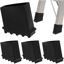 4pcs Ladder Leg Cover Rubber Ladder Cover Insulation Ladder Leg Cover Lifting Folding Ladder Safety Anti-slip Foot Cover Ladder Protection Pad Ladder Accessories (30*60mm 4pcs)