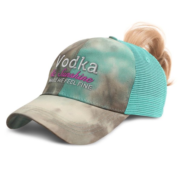 Speedy Pros Womens Ponytail Cap Vodka & Sunshine Make Me