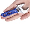 sourcing map 1pcs Adjustable Wrench 8" Jaw 1.7" with Rubber