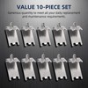 JoJoiasTop 10 Piece 920158 Freezer Shelf Clip,Replacement for Refrigerator Freezer