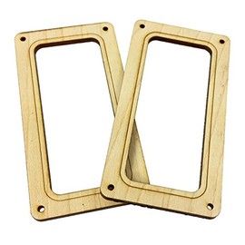 2pc. Soapbar P90 Pickup Cover Rings - Choose from 4 Wood Types! (Maple)