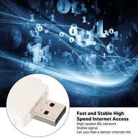 4G USB LTE Router Mobile WiFi Modem Dongle Hotspot with SIM Card Slot, High Speed Wireless Mobile Internet Devices for Car Outdoor, 10 Users Sharing