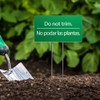 Do Not Trim Acrylic Yard Sign, Bilingual Plant Signs, Garden