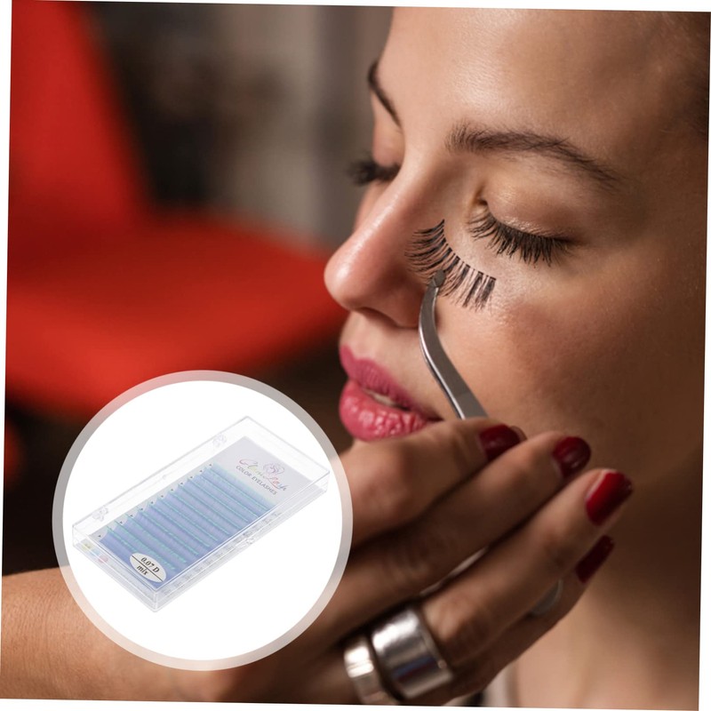 Ipetboom Fluorescent Eyelash Extensions Soft Synthetic False Lashes for Parties