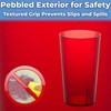 Restaurant Grade, BPA-Free 12oz Red Plastic Cups 24pk. Super Durable,
