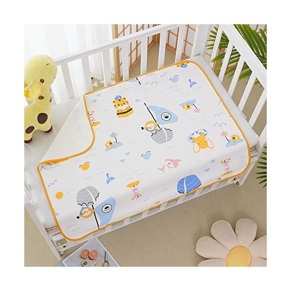 JZK 70cm x 90cm Reusable Large Nappy Changing mat, Waterproof Diaper Changing mat pad, Period mat Sheet for Bed