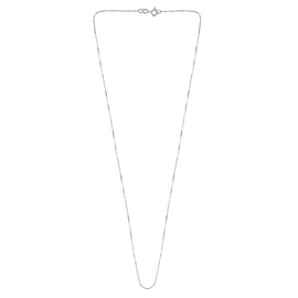 AeraVida Stylishly Sleek 0.5 mm Box Chain 20 Inch .925 Sterling Silver Necklace