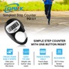 iGANK Simple Walking Pedometer 3D Step Counter for Men Women