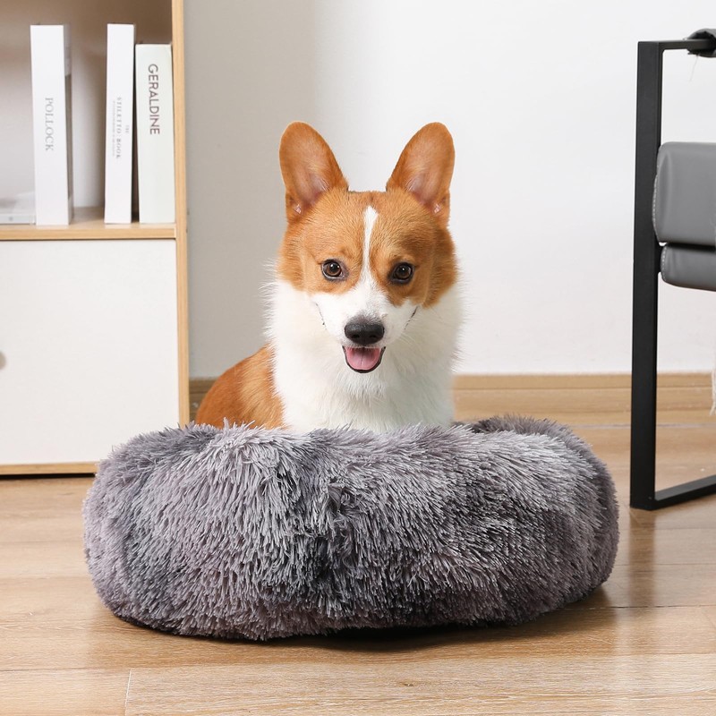 NOYAL Calming Donut Dog Bed for Small to Medium Dogs