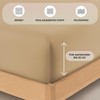 Buymax® Fitted Sheet, 100% Cotton Jersey, for Mattresses Up to