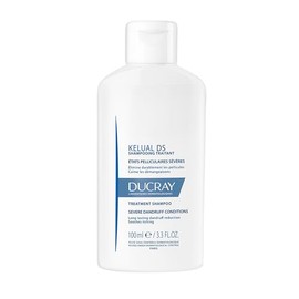 DUCRAY Kelual DS Shampoo Dermatológico Anticaspa, Alivia enrojecimiento y comezón, Ciclopiroxolamina y Piroctona Olamina, 100ml                       