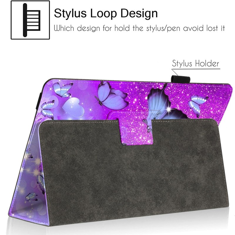 Pudiceva Universal 10 10.1 Inch Android Tablet Case,Slim Folding Stand