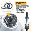 BOSFLAG 3 Pack Pre-Greased AUC15811 Spindle with GX22616 Pulley Replaces