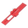 6 Inch Woodworking Ruler Adjustable Sliding Stop Aluminum Alloy Pocket