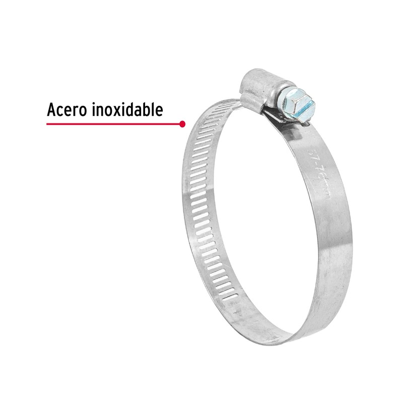 Fiero AB-40, Bolsa con 5 abrazaderas sin fin reforzadas #40, 2-1/4 - 3"