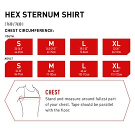 McDavid HEX Chest Protector, Heart Guard Sternum Protection Padded Shirt for Baseball, Football, Lacrosse and Goalies Youth and Adult Sizes (Youth -X-Small, White)