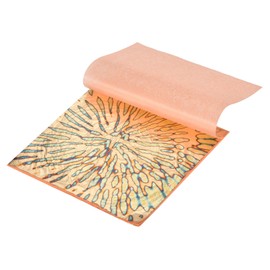 sourcing map 25 Pcs Gold Leaf Sheets 5.5" x 5.5" Imitation Gold Foil Sheets Variegated Booklet with Pattern for Crafts,Picture Frames,Nails and DIY Arts Decoration,Gold Blooming Flower