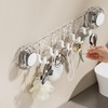 Rotating Shower Suction Cup Hook, Space Saving Non Punch Wall