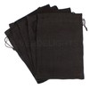 CleverDelights 10" x 14" Black Burlap Bags - 10 Pack