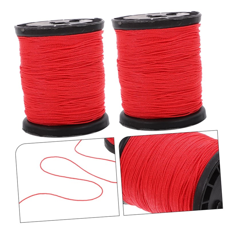 Gadpiparty 2 Rolls Twisted Nylon String for Construction and DIY