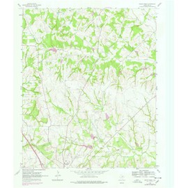 YellowMaps Pecan Creek TX topo map, 1:24000 Scale, 7.5 X 7.5 Minute, Historical, 1961, Updated 1978, 26.9 x 23.1 in - Paper