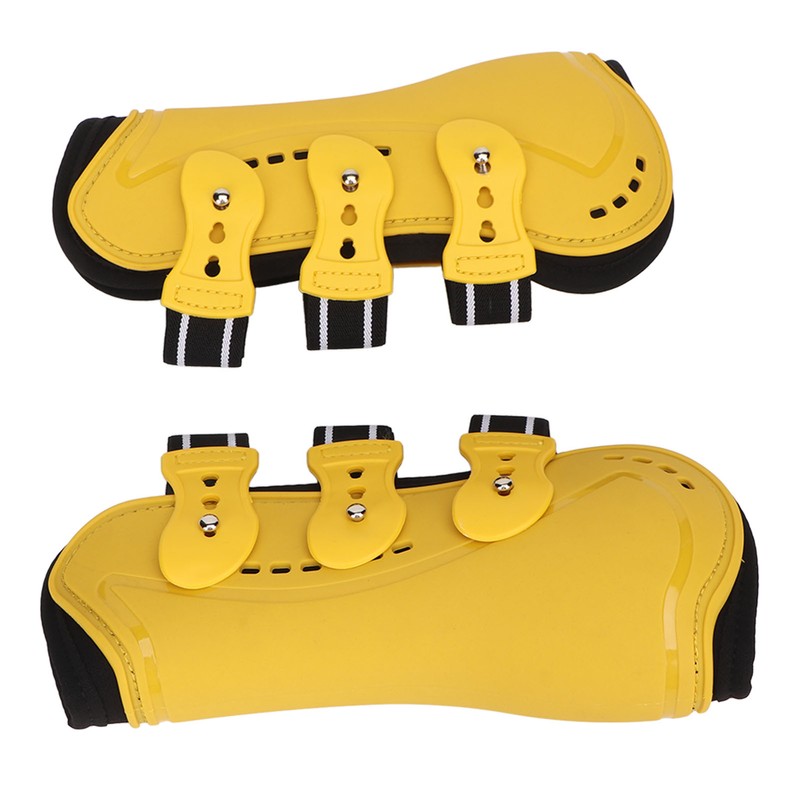 2Pcs Horse Tendon Boots Open Front Adjustable Breathable Horse Front