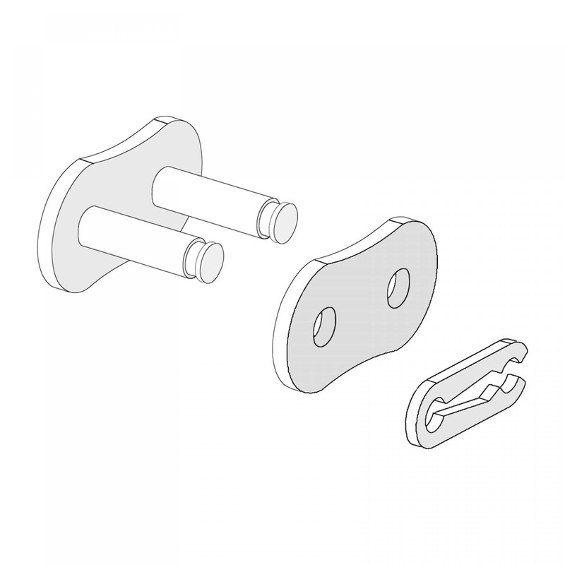 sourcing map 12Pcs #40 Chain Master Connector Link Roller, 1/2"
