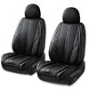 CAR PASS Nappa Leather Car Seat Covers Front Seats Only,