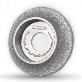 SHDIATOOL 3 Inch Profile Hand Diamond Wheel Height 15mm Demi-bullnose Edge Grinding for Stone Marble Granite Rock