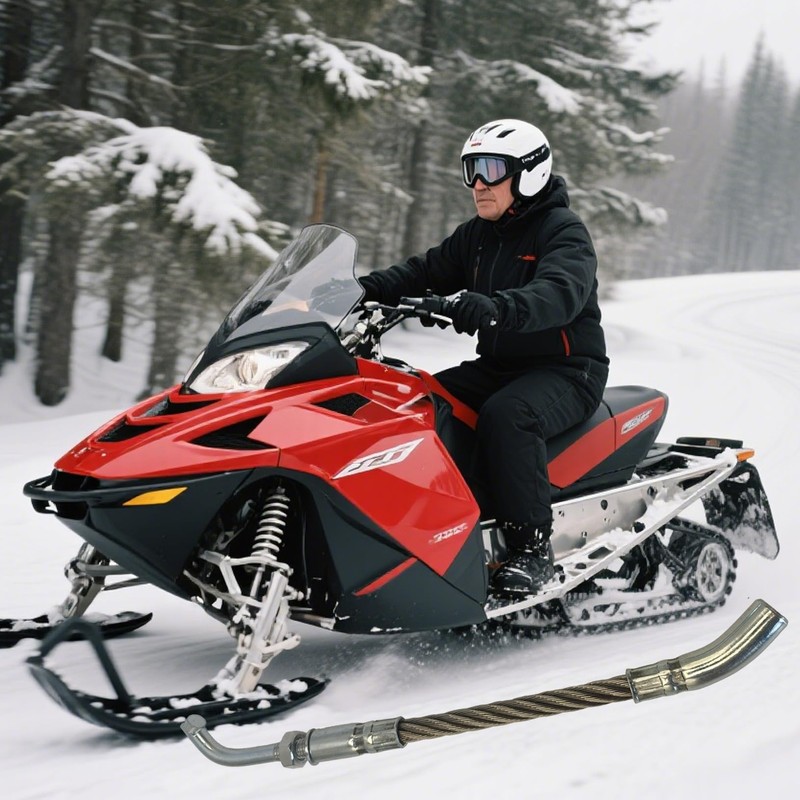 JZAHYUK Snowmobile Ice Scratchers Kit Compatible with Reverse and Non-Reverse