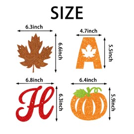 EULAPGOE 3 Pieces Fall Party Burlap Banner Fall Harvest Festival Pumpkin Pull Banner Maple Leaf Garland Hanging Banner for Fall Decorations Thanksgiving Party