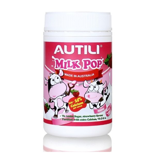 Autili Milk Pop Chewable Tab (Strawberry) X 180 (Expiry 17.05.24)