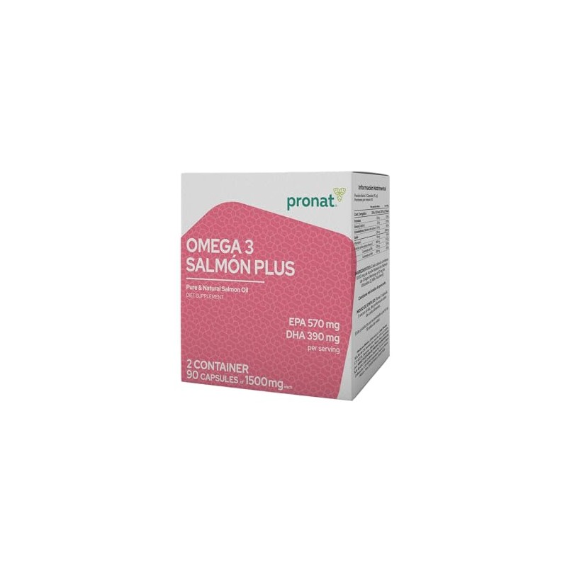 Pronat Duo Omega Salmón Plus Suplemento Alimenticio 180 Cápsulas 570