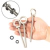 2Pcs Rustproof Lifting Shoulder Eye Bolt Metal Heavy Duty EyeBolts