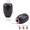 Carbon Fiber Shift Knob Gear Shifter Knobs with 3 Adapter