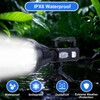 Peascat Rechargeable Spotlight Flashlight Handheld 3,000,000L, 6 Modes Super Bright