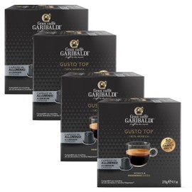 Gran Caffè Garibaldi Espresso Pods, Italian Roasted Nespresso Compatible, 100% Arabica Blend, Brazilian & Central American Beans, Toasted Dried Fruit & Cocoa Aroma Espresso - Gusto Top (Aluminum) 200 Cups