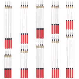 Kexitanlina 40 Pcs Fishing Floats Set Straight Insert Fishing Tackle Floats Fishing Waggler Floats Fishing Tackle Accessaries with 5 Size for Fishing Supplies