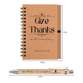 60Pcs Christian Gifts, 30 Bulk Spiral Notebooks with 30 Bible Pens, Christian Prayer Journal for Women Men, Pocket Bible Journal Notebooks for Believer, Church Supplies for Office School Visitor