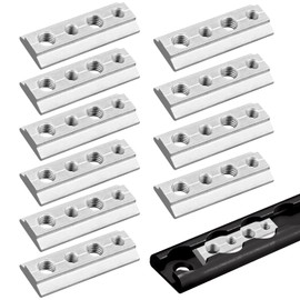 Nutenstein Airlineschiene Fitting Airline Nutenstein M6/M8 10 Set Airlineschiene Zubehör Legierter Stahl Fitting Befestigung für diverse Anwendungen Wohnmobil Caravan und Kleinstransporter