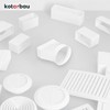 KOTARBAU Rectangular Pipe Connector 55 x 110 mm for Round