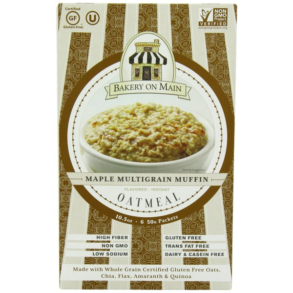 Bakery On Main Instant Oatmeal, Maple Multigrain Muffin, 10.5-Ounce