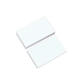 Home Advantage Double Sided Quadrille Grid Index Cards, Graph Ruled (3-x-5-inch)