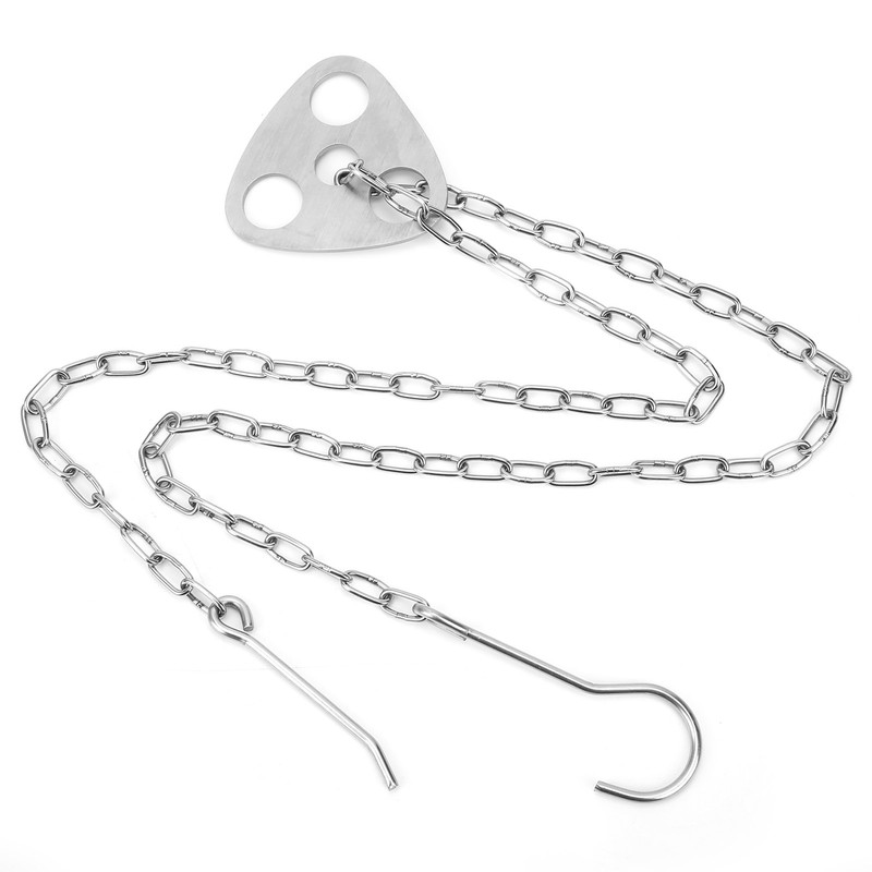 Tripod Pot Holder Stainless Steel Chain Portable for Outdoor Camping