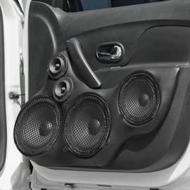 X AUTOHAUX 12 Inch Car Speaker Subwoofer Metal Black Waffle Grille Cover Guard